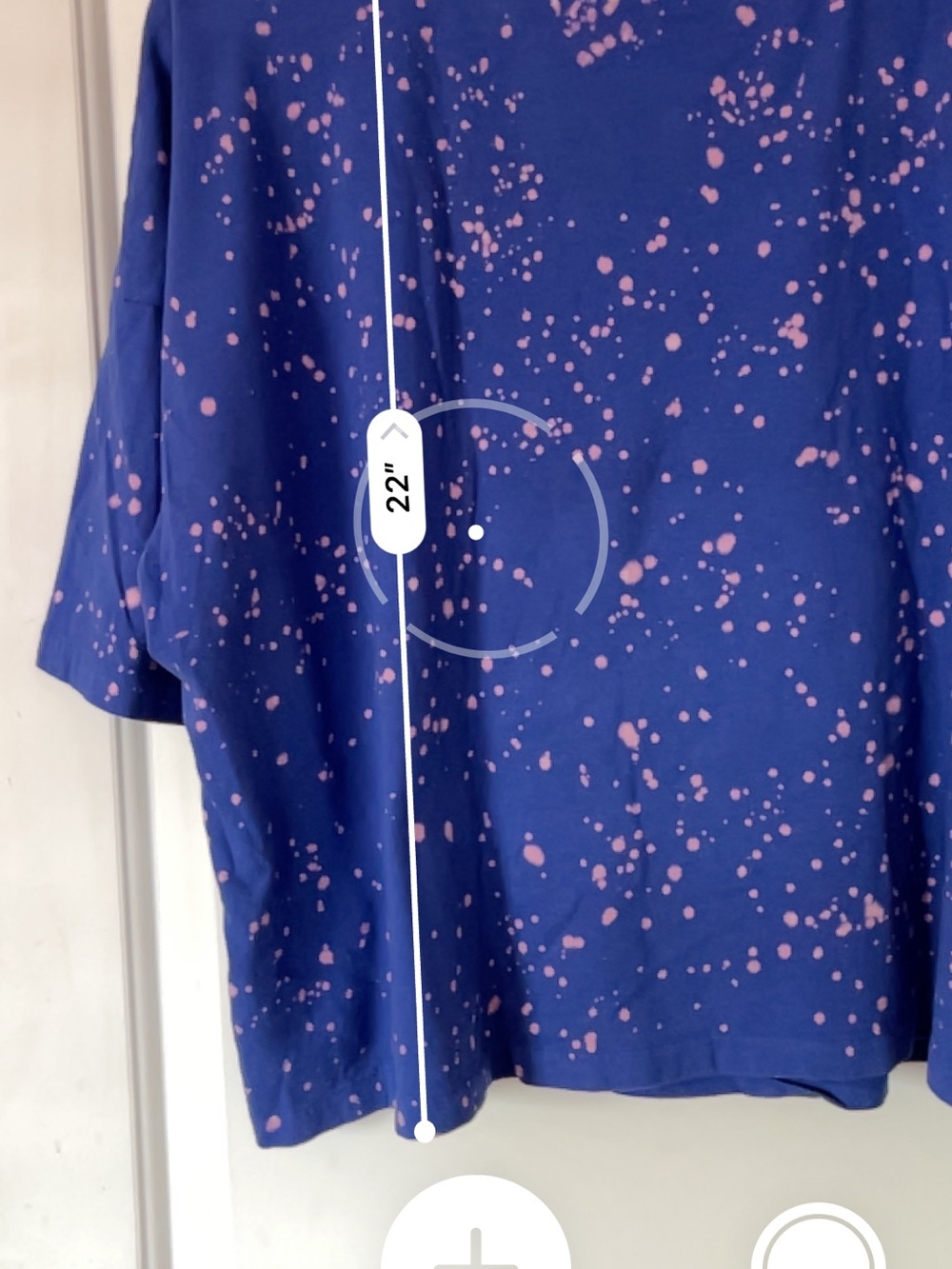 Los Angeles Rams Blue Graphic Tee with Pink Splatter - Picture 4 of 5
